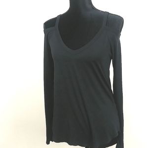 ❤6 for $12 Me to We from PacSun Cold Shoulder Long Sleeve Top